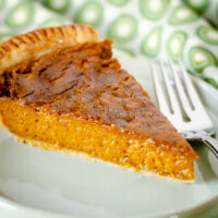 Vegan Pumpkin Pie Slice