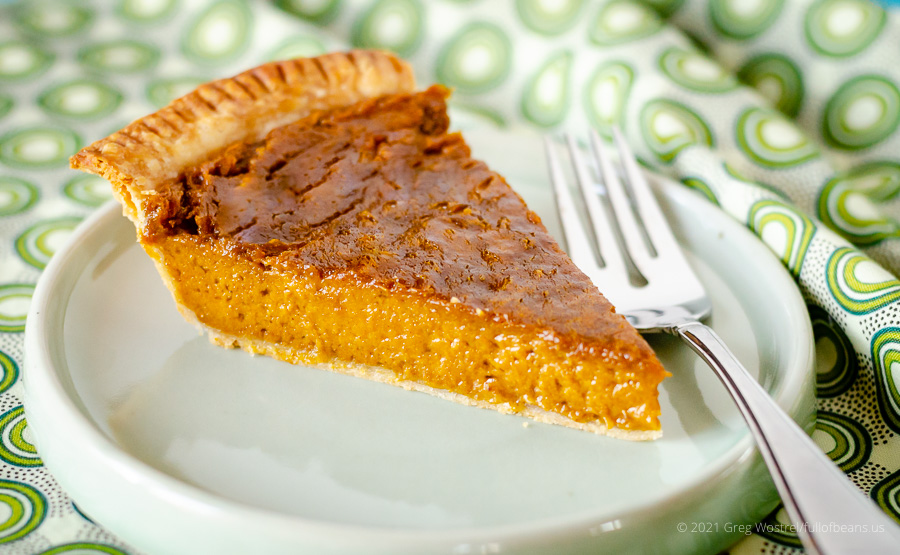 Vegan Pumpkin Pie serving