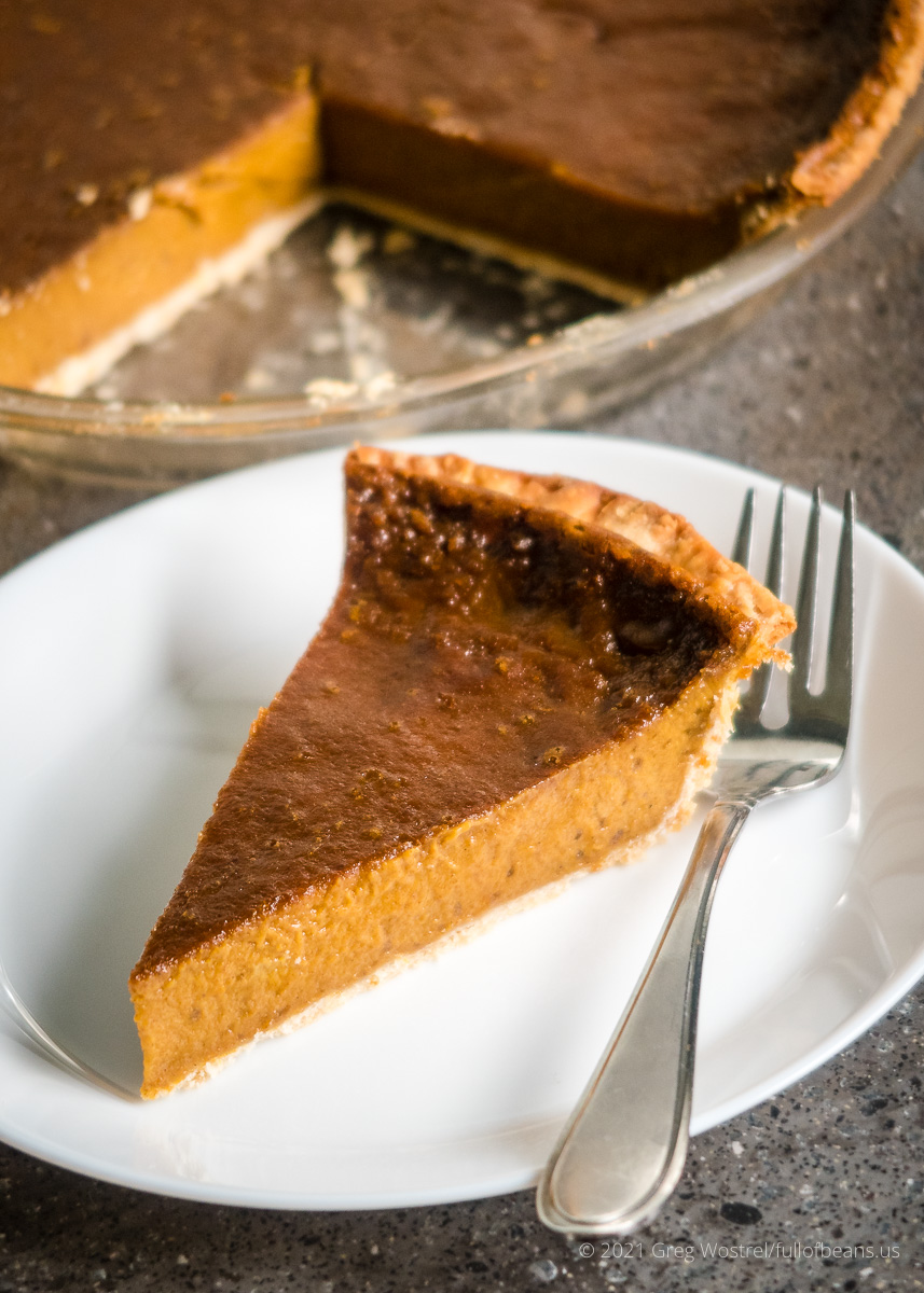Vegan Pumpkin Pie serving