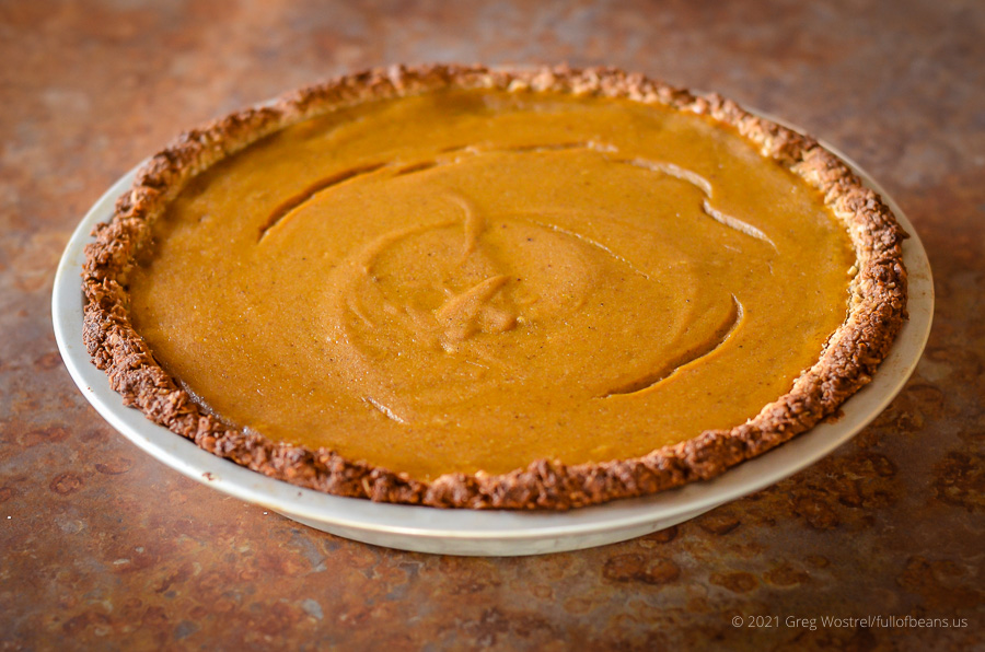 Delicious Vegan Pumpkin Pie with Gluten-free Crust_Full of Beans