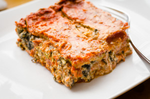 Vegan Gluten Free Lasagne Plated