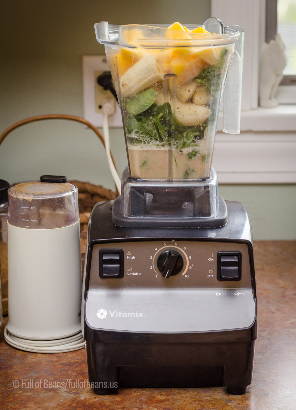 A Vitamix and a small coffee grinder really make this a quick job