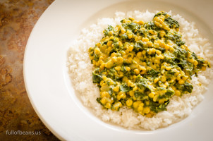 Vegan Dal with spinach - Full of Beans