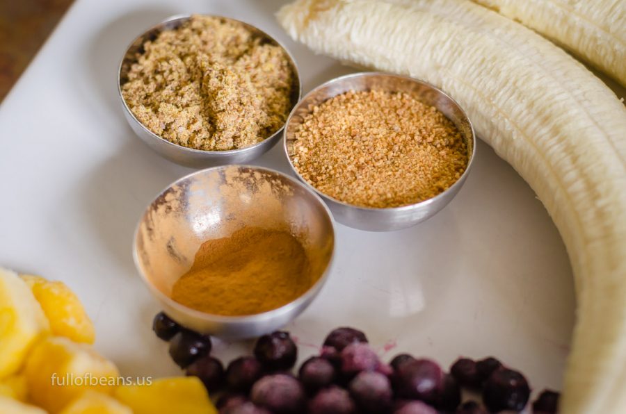 Coconut sugar, ground flax seed, and cinnamon make it special!