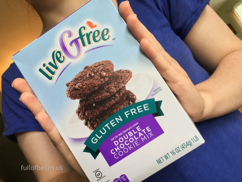 Aldis LiveGfree gluten-free vegan double chocolate chip cookies - packaging 1600px