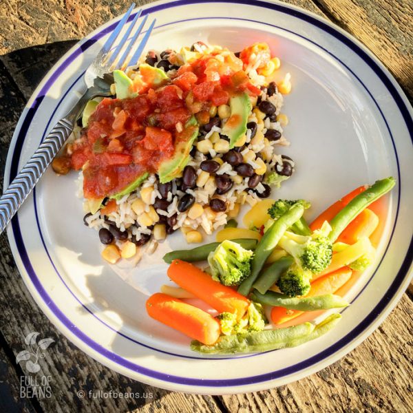 rice and beans in Vieques