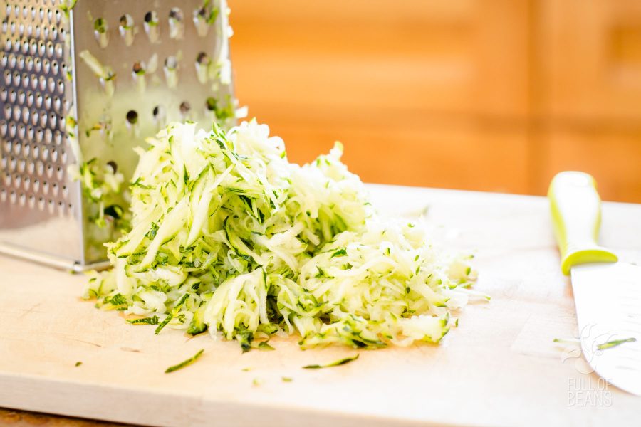 shredded zucchini