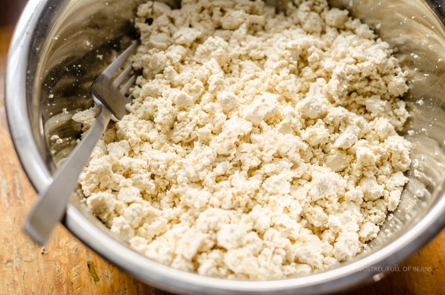 Tofu Dill Salad - crumbled firm tofu