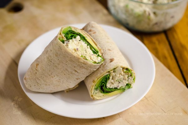 Tofu Dill Salad Wrap