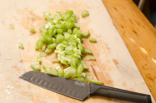 Red Lentil Soup - Chopping Celery-Edit