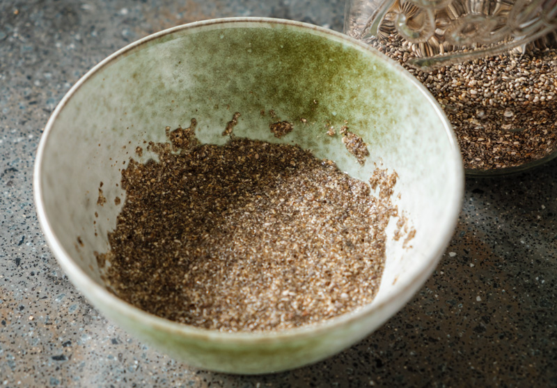 chia seed vegan egg replacement