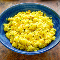 Lime and Cashew Vegan Rice Pilaf