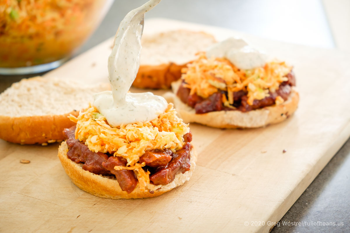 Vegan Seitan BBQ Sandwich