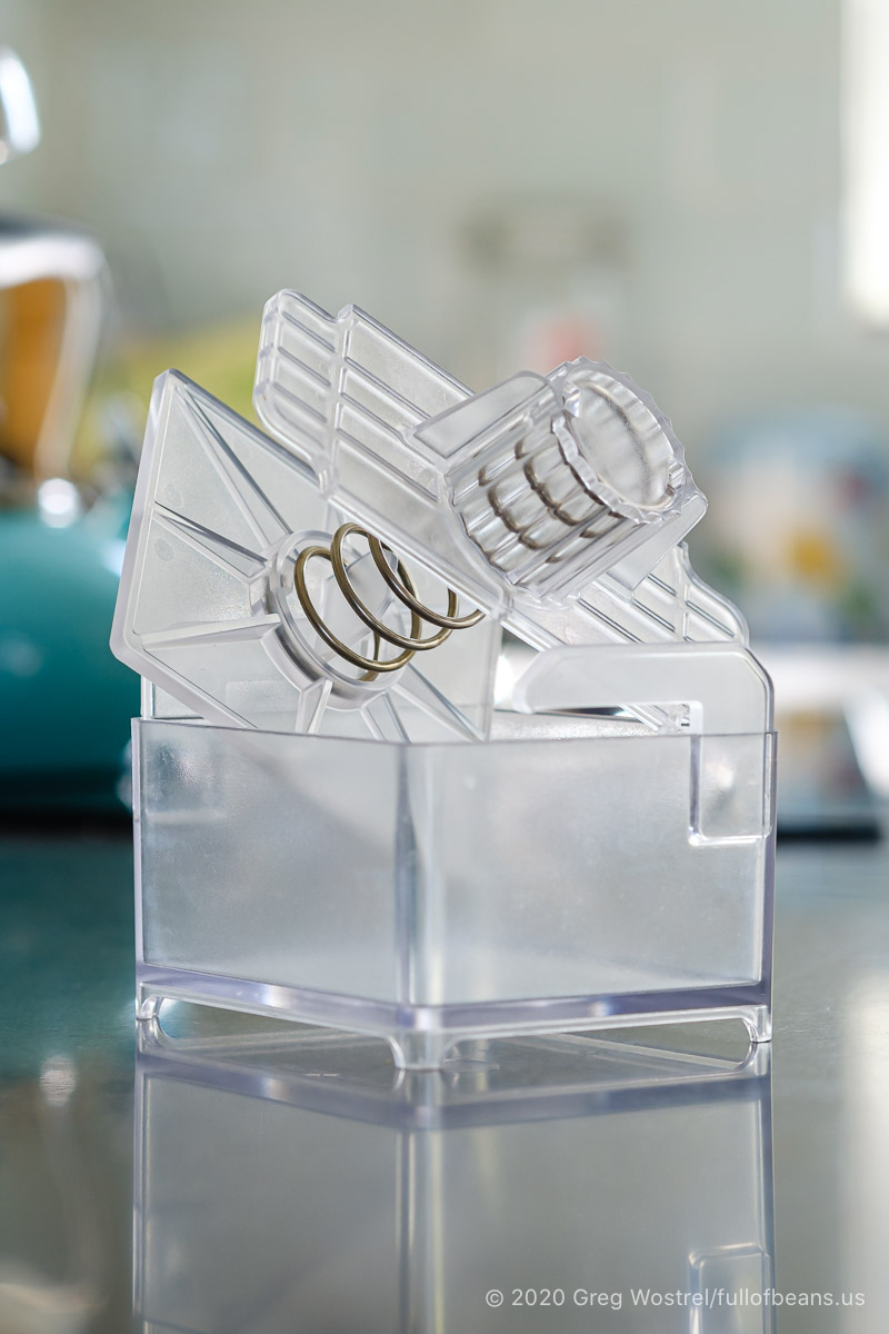 TofuXpress tofu press on a kitchen counter