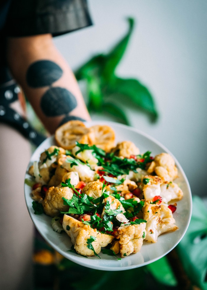 hazelnut and cauliflower salad