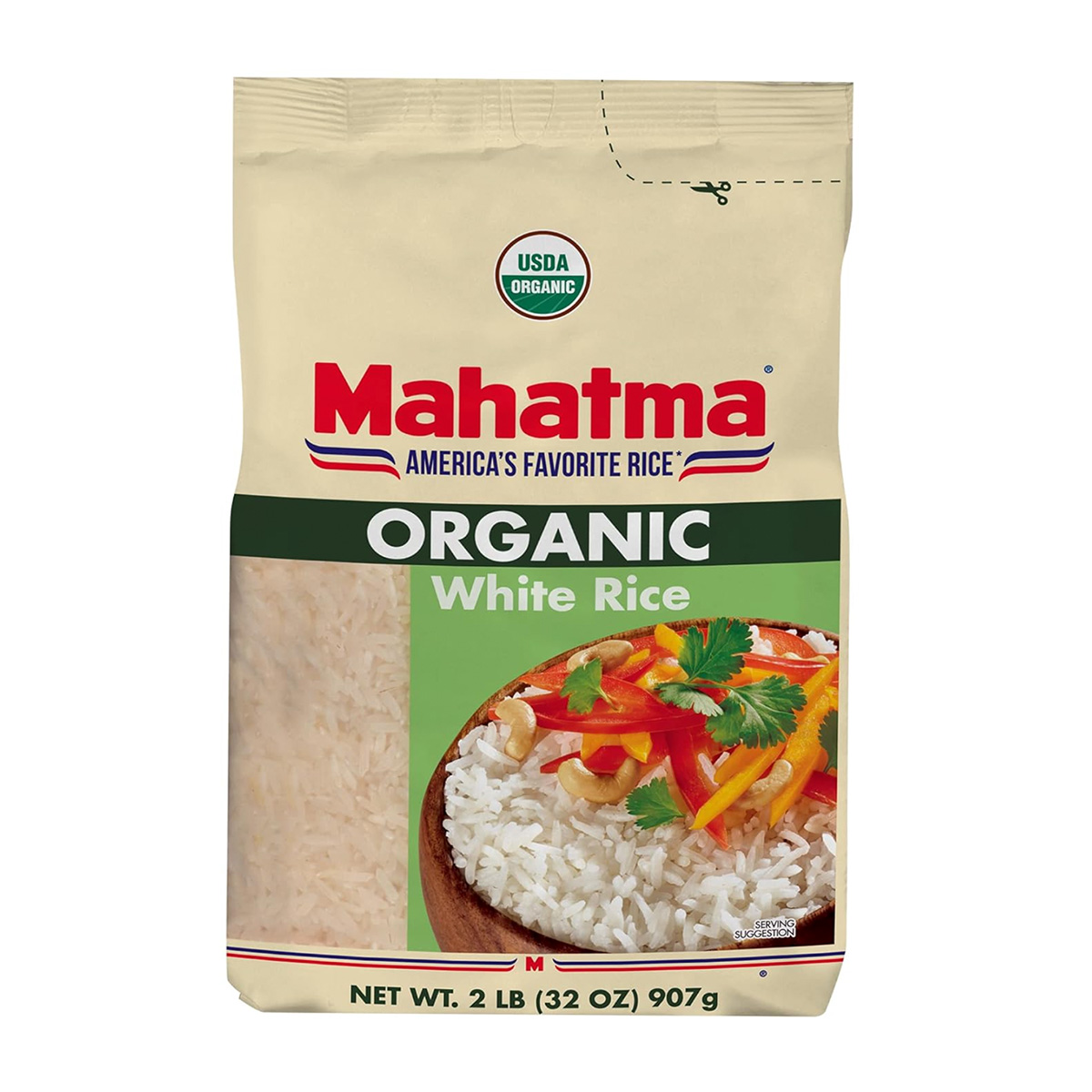 White Rice (Mahatma Organic) Full of Beans